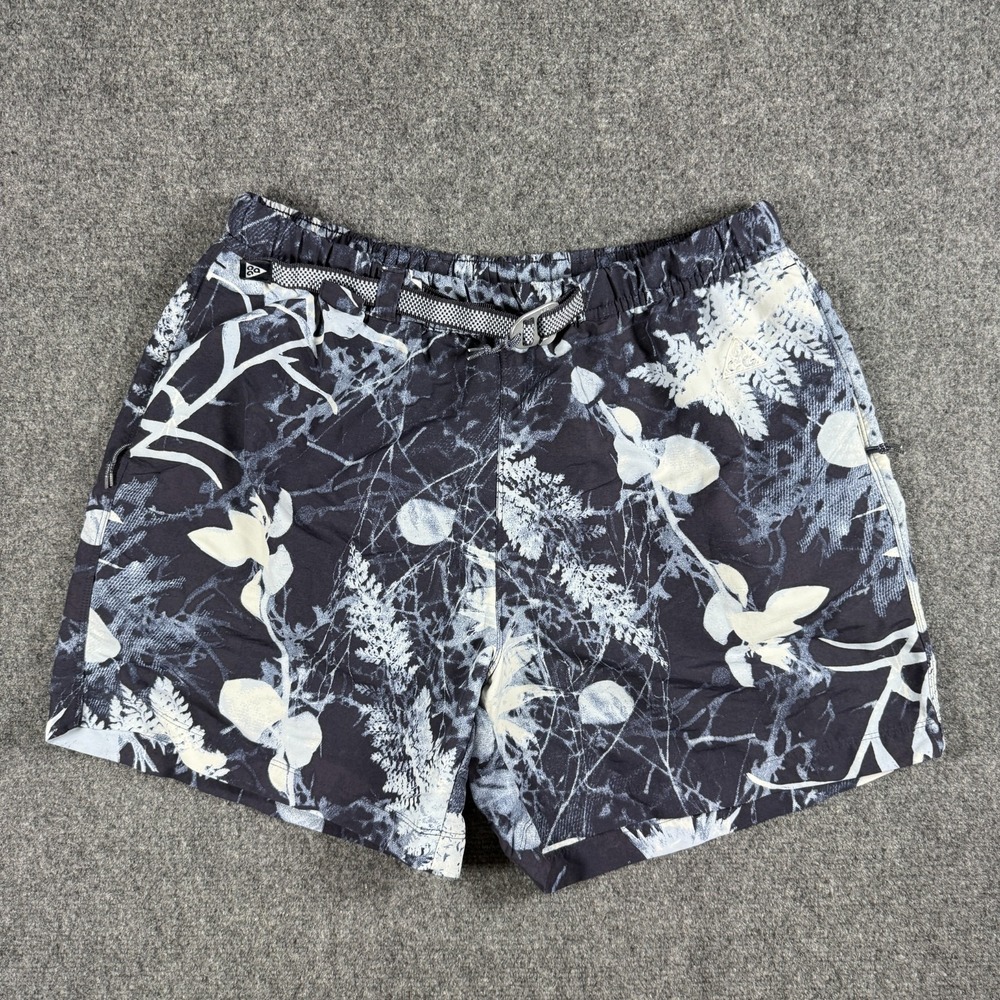 Nike ACG Allover Print Trail Shorts Mens Medium Multicolor Camo 6 Inseam Hiking